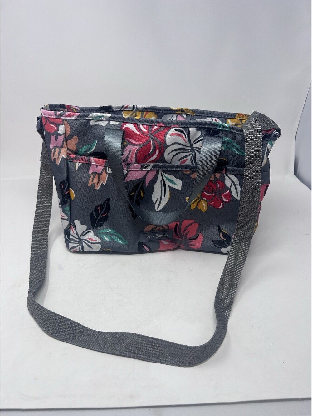 Vera Bradley Coastal Paradise Organizer Tote Bag Custom Shoulder Strap Floral